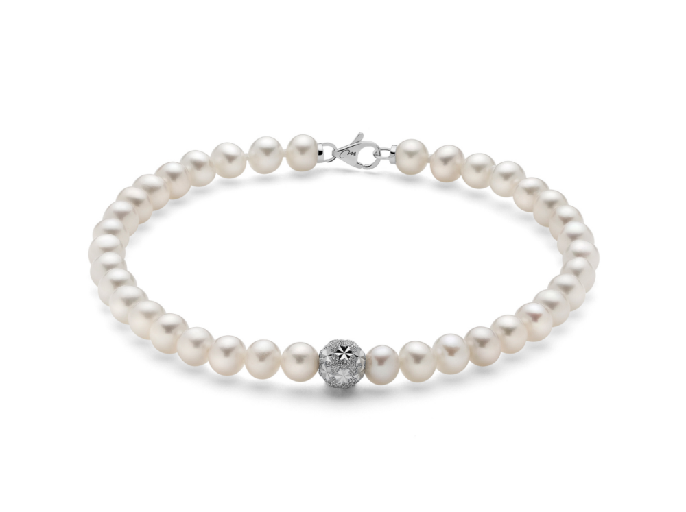 Miluna – Bracciale Perle Boule & Oro