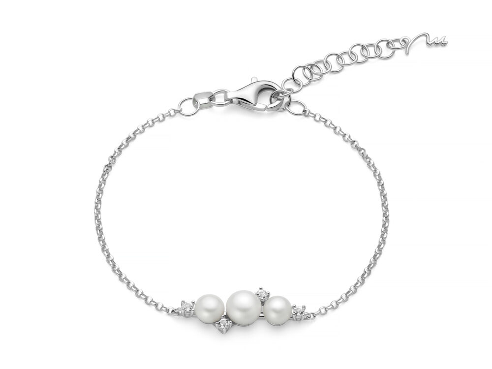 Miluna - bracciale Andromeda argento & perle