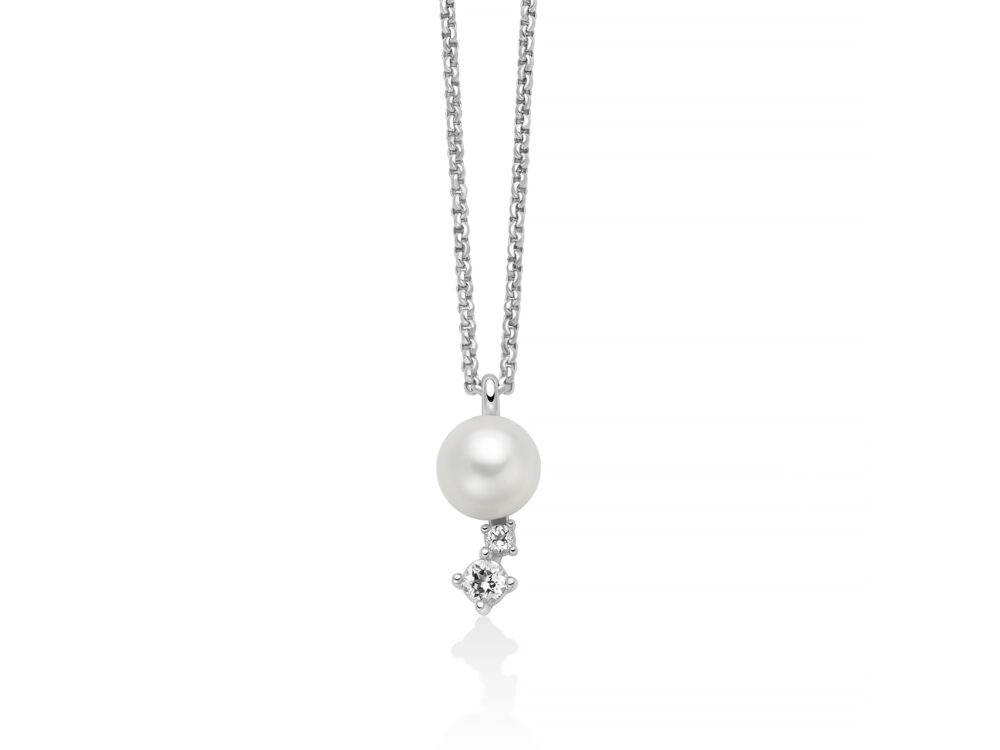 Miluna - collana Andromeda argento & perle