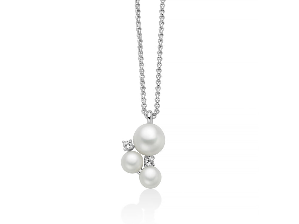 Miluna - collana Andromeda argento & perle